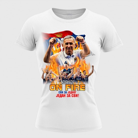 Kari On Fire Ženska Majica Bela