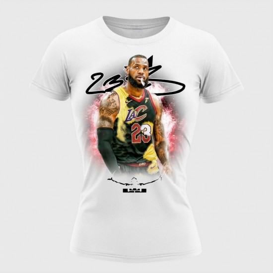 Lebron James Ženska Majica Bela
