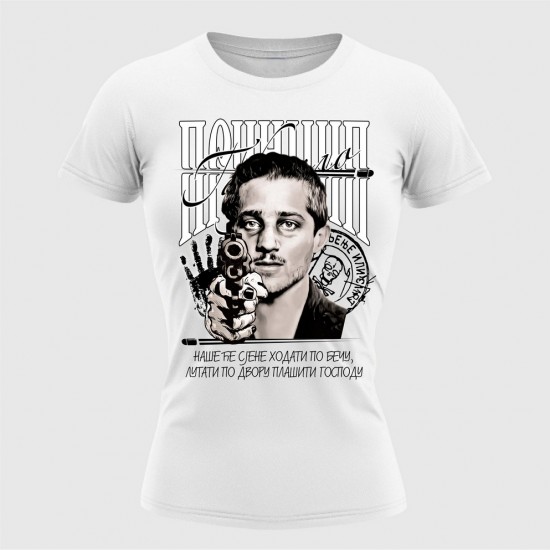 Princip 02 Ženska Majica Bela
