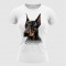 DOBERMAN 01 majica ženska bela