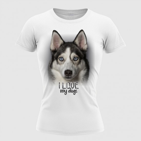 Haski Majica Ženska Bela