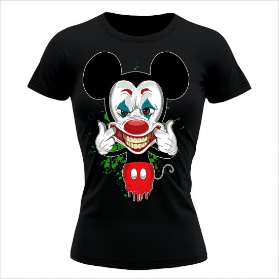 Mickey Joker Ženska Majica Crna