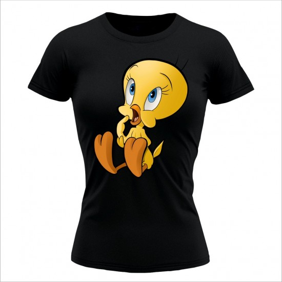 Tweety 01 Ženska Majica Crna