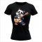 PANDA GITARA ženska majica crna