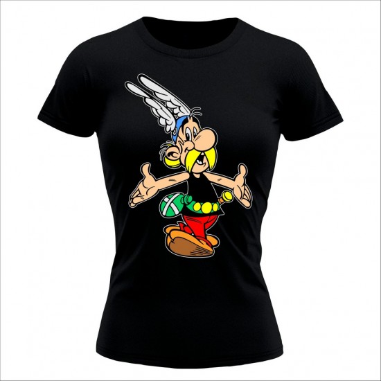 Asterix 2 Ženska Majica Crna