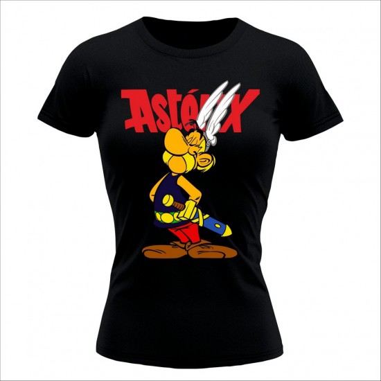 Asterix 3 Ženska Majica Crna