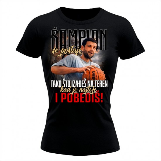 Sampion 02 Ženska Majica Crna
