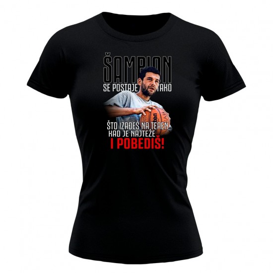 Sampion 02 Ženska Majica Crna
