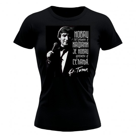 Toma Novac Ženska Majica Crna