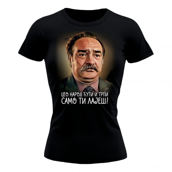 Samo Ti Lajes Ženska Majica Crna