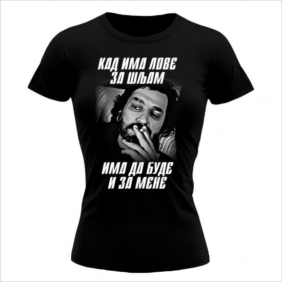 Kad Ima Love 08 Ženska Majica Crna