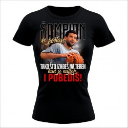ŠAMPION ženska majica crna ŠAMPION ženska majica crna