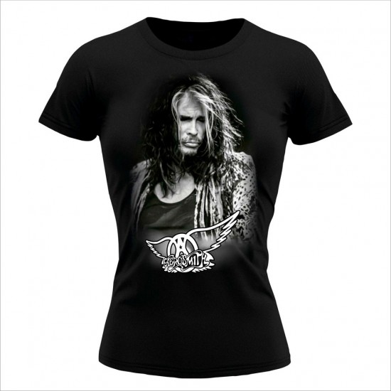 Aerosmith -Steven Tyler  Ženska Majica Crna
