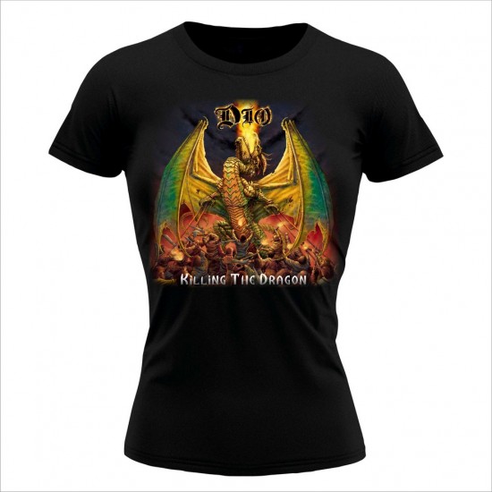 Ronnie James Dio Killing The Dragon  Ženska Majica Crna
