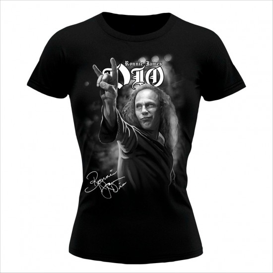 Ronnie James Dio  Ženska Majica Crna