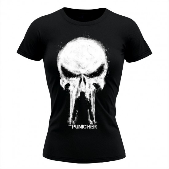 Punisher 04 Ženska Majica Crna