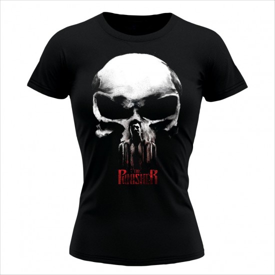 Punisher 05 Ženska Majica Crna
