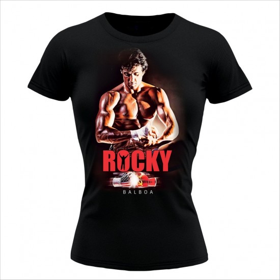 Rocky 09 Ženska Majica Crna