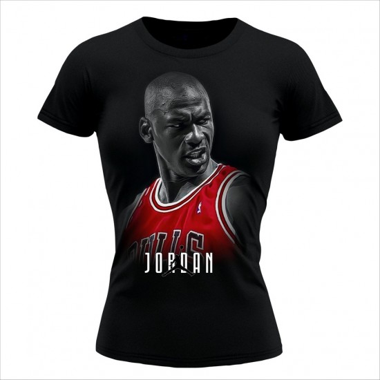 Jordan 02 Ženska Majica Crna