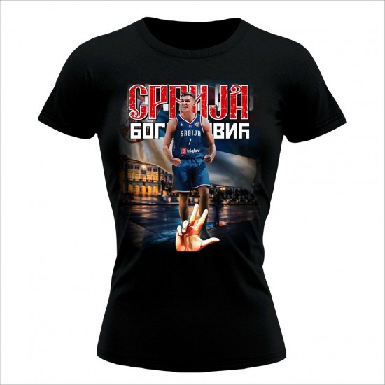 Bogdanović 5 Ženska Majica Crna