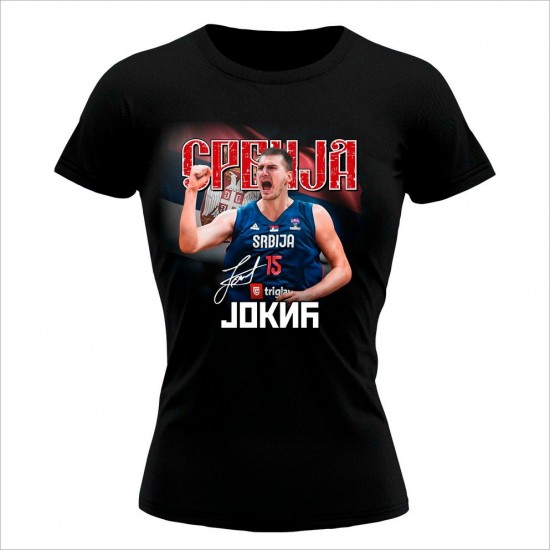 Jokić 4 Ženska Majica Crna