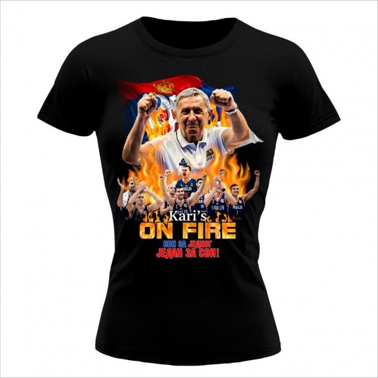 Kari On Fire Ženska Majica Crna