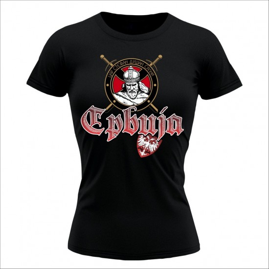 Car Stefan Dušan Silni Ženska Majica Crna