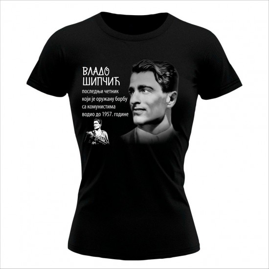 Vlado Šipčić 4 Ženska Majica Crna