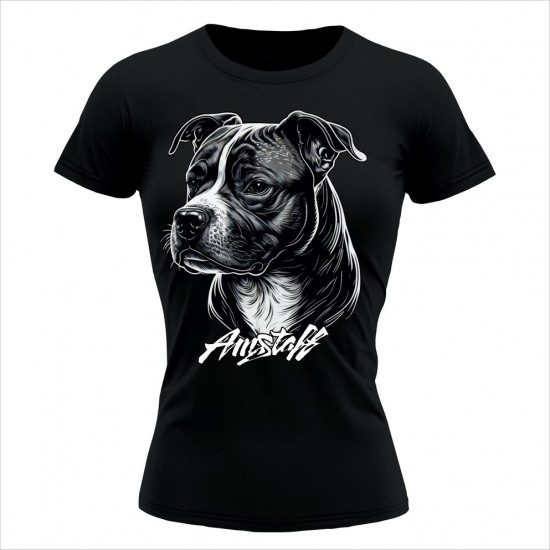 Amstaff 2 Ženska Majica Crna