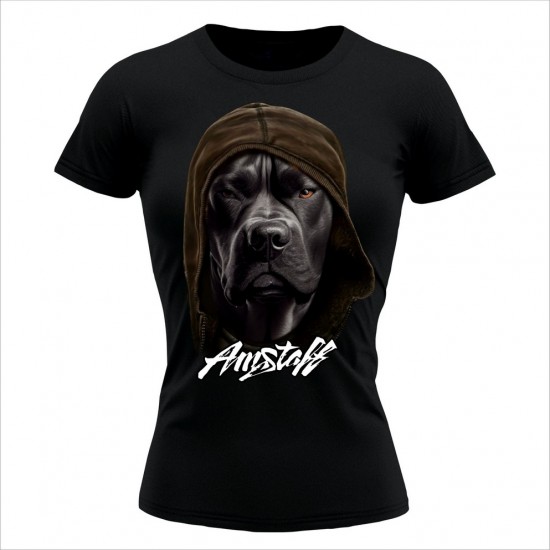 Amstaff 3 Ženska Majica Crna