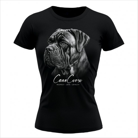 Cane Corso 04 Ženska Majica Crna