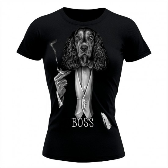 Koker Boss Ženska Majica Crna