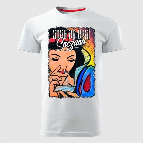 SNEG JE OPET SNEŽANA 02 muška majica bela