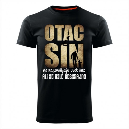 OTAC I SIN muška majica crna OTAC I SIN muška majica crna