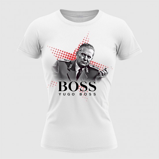 YUGO BOSS ženska majica bela
