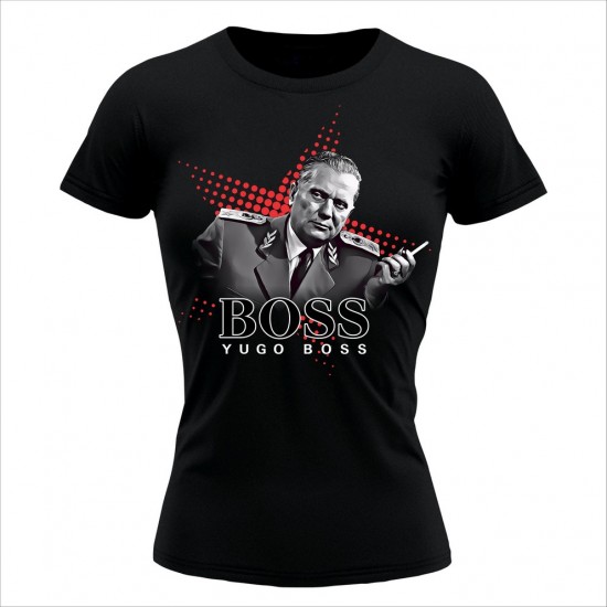 YUGO BOSS ženska majica crna